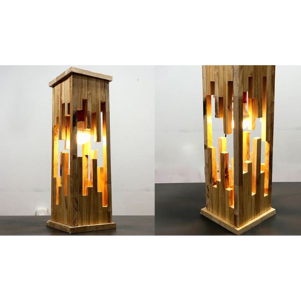 Modern Wood Lamp from Pallets