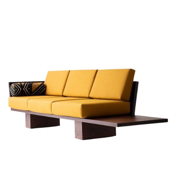 Modern Wood Sofa in Solid Walnut